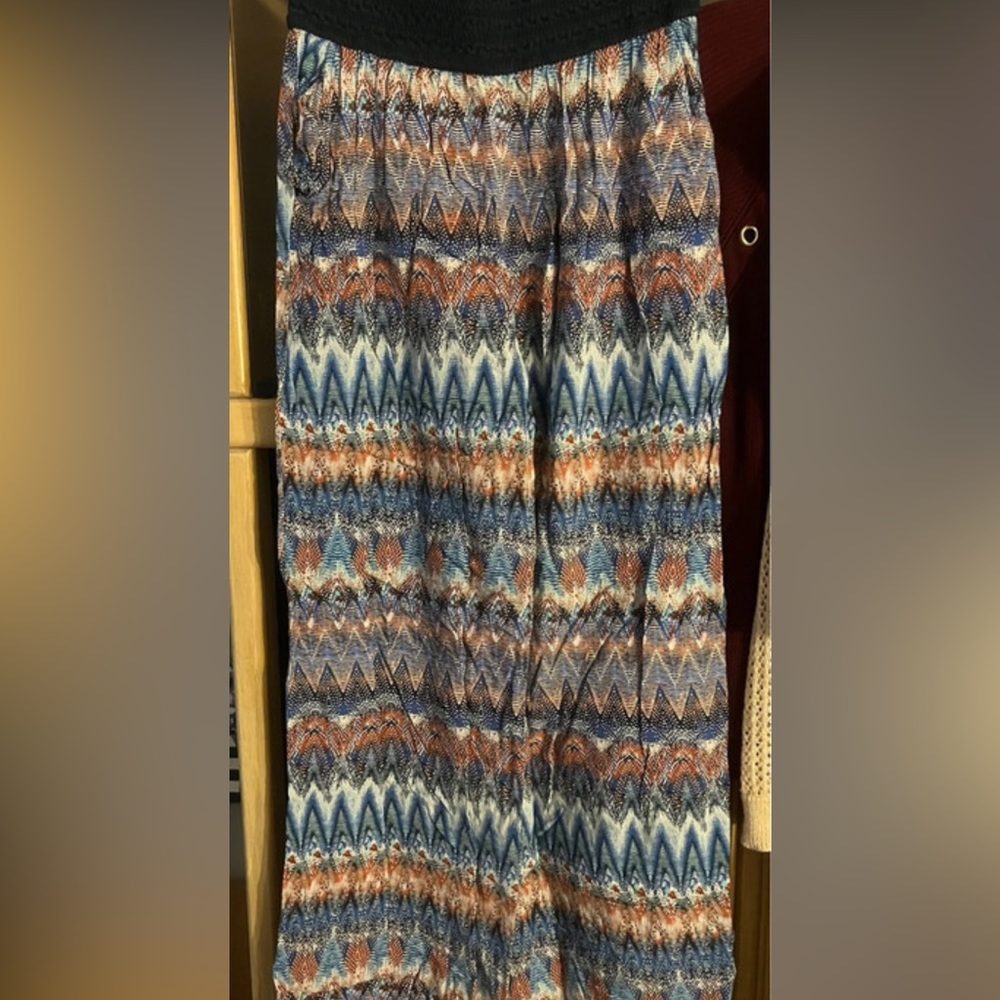 Multi Color Wide Pants
